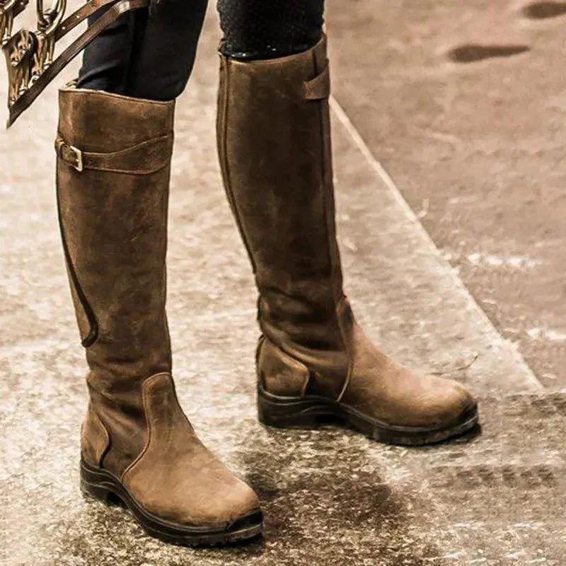Mid-Tube Knight Boots for Women – Stylish & Comfortable - Image 3
