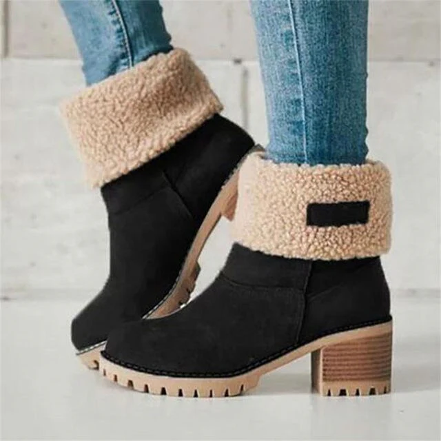 Mid-Tube Winter Snow Boots for Women – Stylish & Versatile Comfort - Image 3