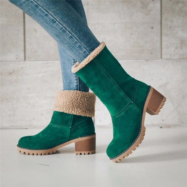 Mid-Tube Winter Snow Boots for Women – Stylish & Versatile Comfort - Image 5