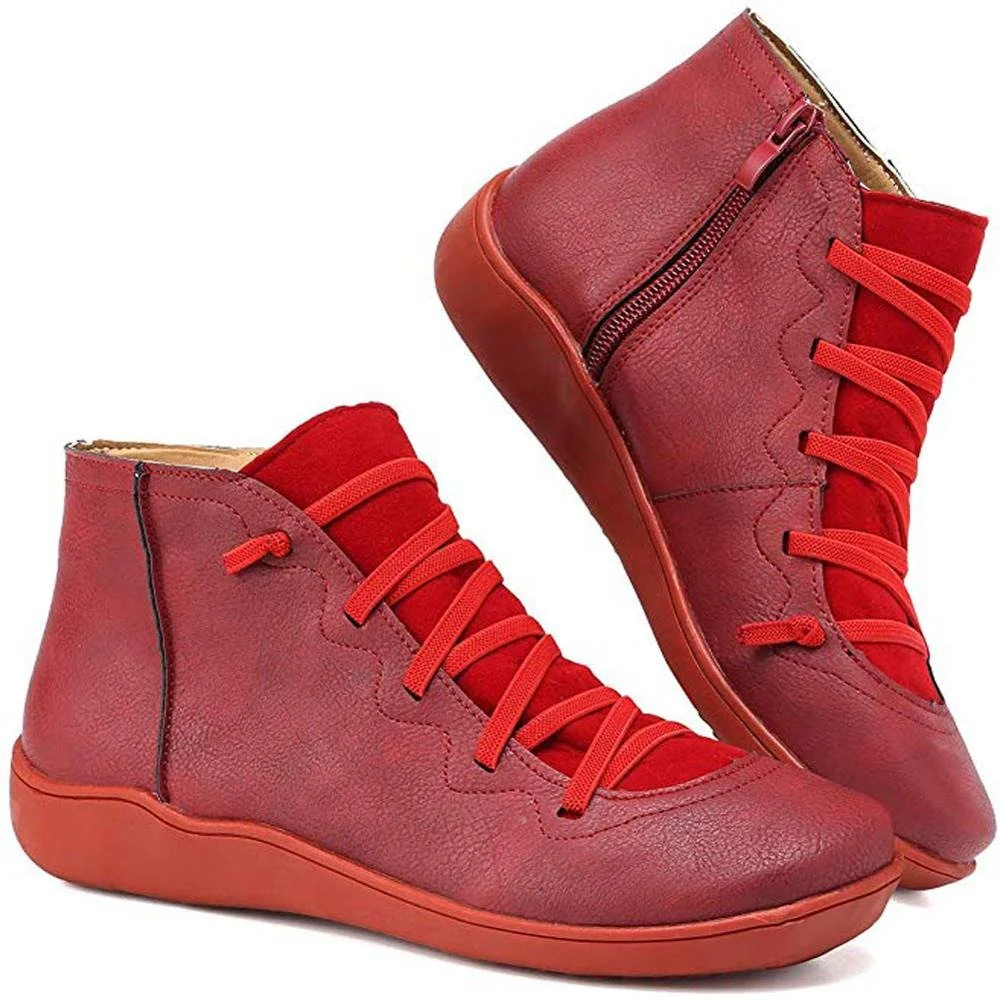 Minimalist Lace-Up Ankle Boots for Women – Stylish & Versatile - Image 3