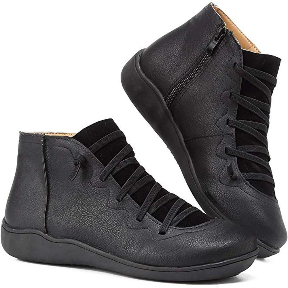 Minimalist Lace-Up Ankle Boots for Women – Stylish & Versatile - Image 4