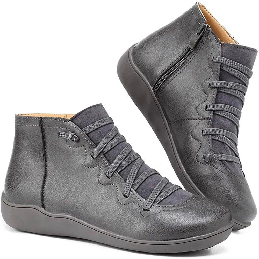 Minimalist Lace-Up Ankle Boots for Women – Stylish & Versatile - Image 5