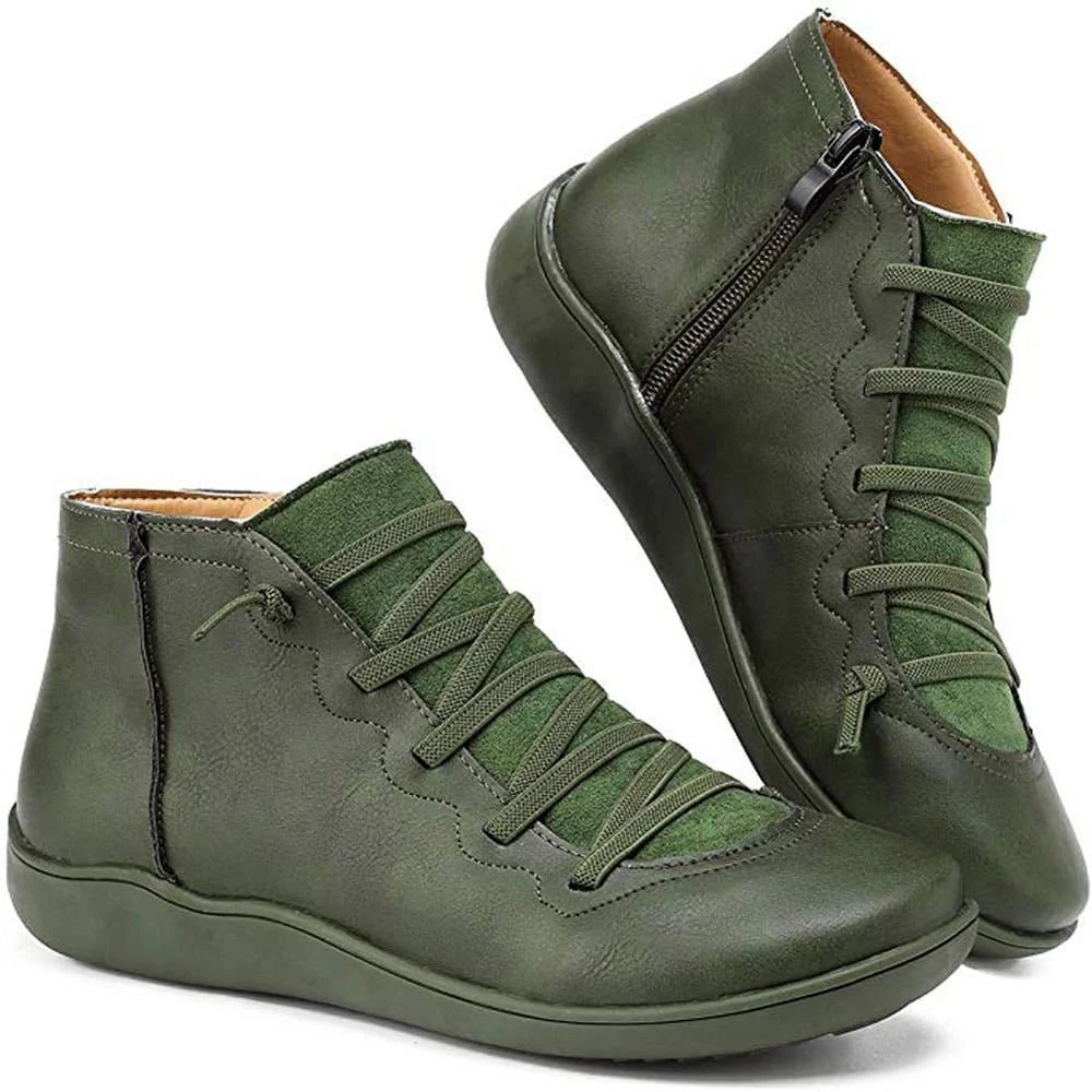 Minimalist Lace-Up Ankle Boots for Women – Stylish & Versatile - Image 7