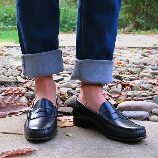 Moc Toe Black Loafers for Women – Timeless Elegance & Comfort - Image 3