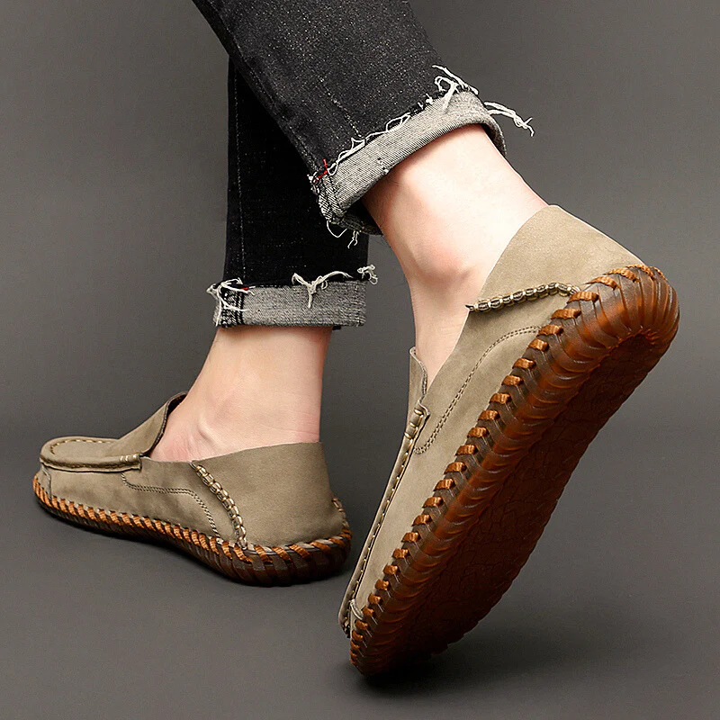 Moc Toe Braided Trim Loafers for Men – Classic Casual Comfort - Image 2