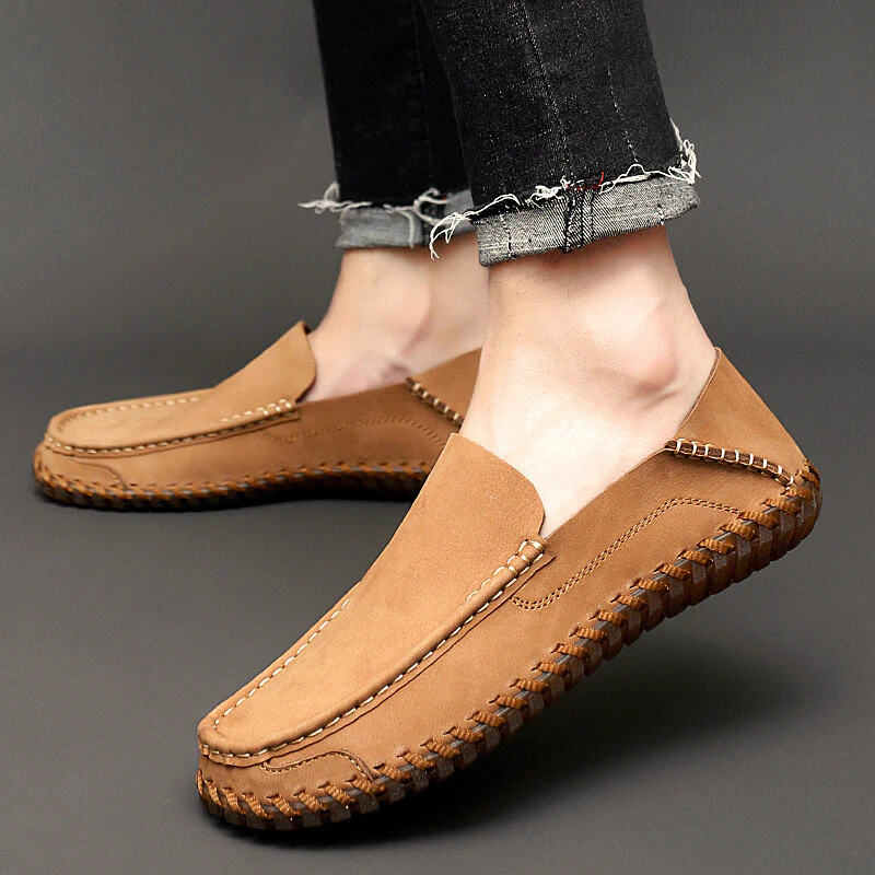 Moc Toe Braided Trim Loafers for Men – Classic Casual Comfort - Image 3
