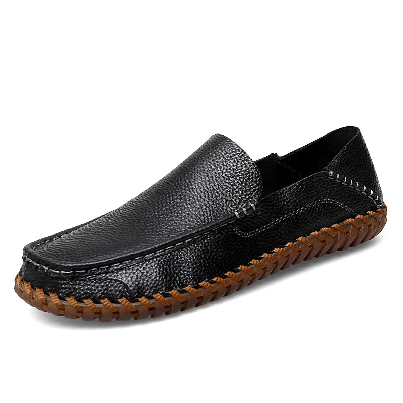 Moc Toe Braided Trim Loafers for Men – Classic Casual Comfort - Image 9