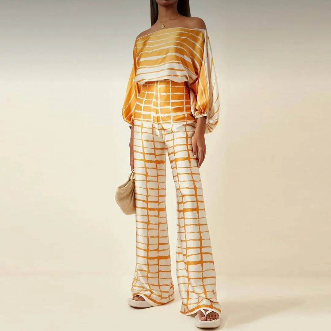 Off-Shoulder Two Piece Summer Outfit for Women – Chic & Comfortable Style - Image 10