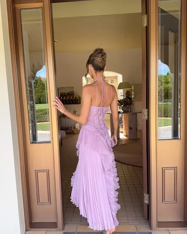 One-Shoulder Ruffle Maxi Dress for Women – Elegant & Flattering - Image 2