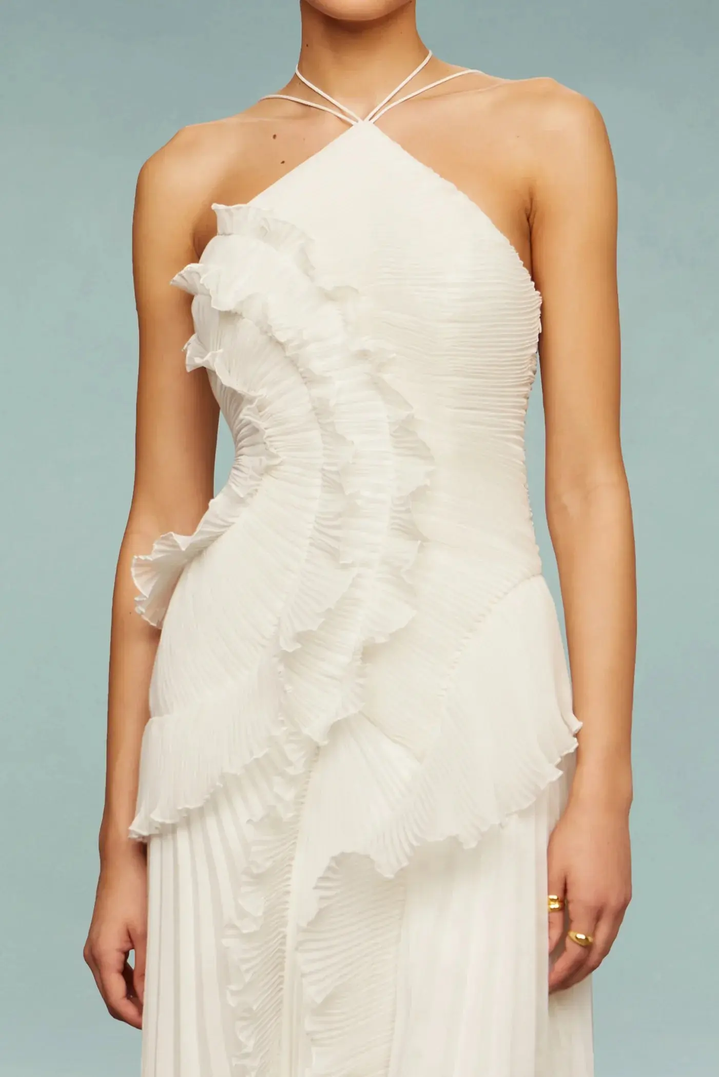 One-Shoulder Ruffle Maxi Dress for Women – Elegant & Flattering - Image 6