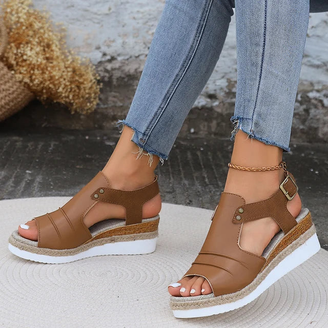 Open Toe Wedge Sandals for Women – Chic & Comfortable - Image 2