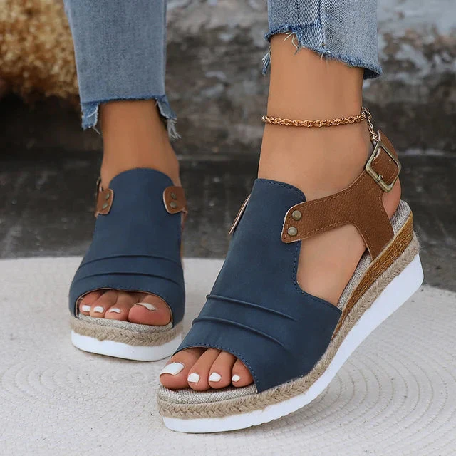Open Toe Wedge Sandals for Women – Chic & Comfortable - Image 3