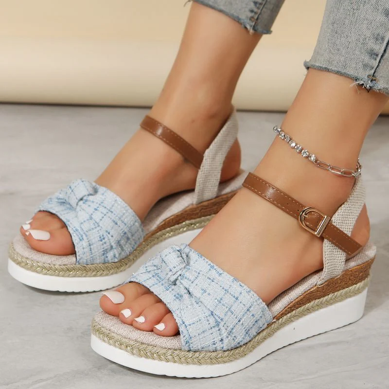 Open Toe Wedge Sandals for Women – Chic Espadrille Style & All-Day Comfort - Image 6