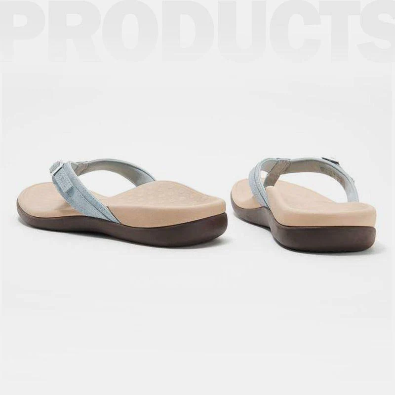 Buckled Thong Strap Flip Flops for Women – Ergonomic Comfort & Support - Image 11