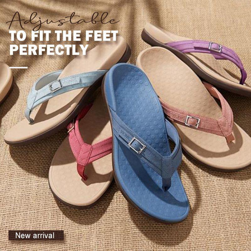 Buckled Thong Strap Flip Flops for Women – Ergonomic Comfort & Support - Image 8