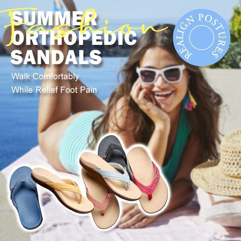 Buckled Thong Strap Flip Flops for Women – Ergonomic Comfort & Support - Image 9
