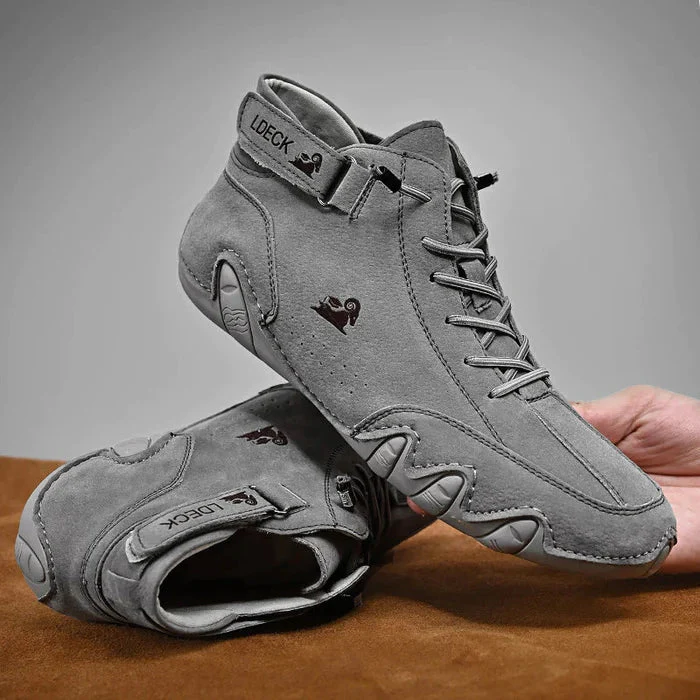 Lace-Up Contrast Stitching Ankle Boots for Men – Supportive & Stylish Comfort - Image 6