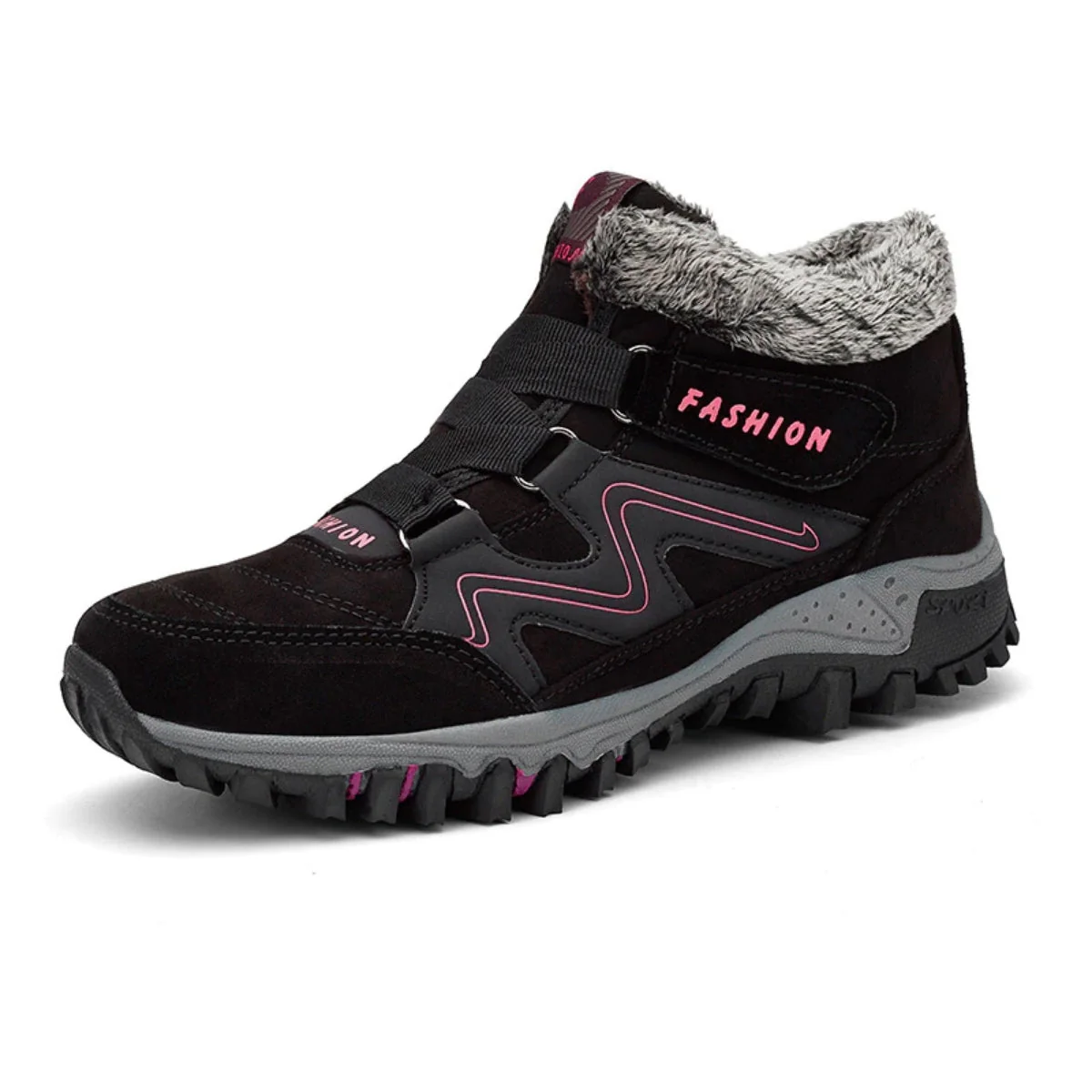 Orthopedic Lug Sole Ankle Boots for Women – Supportive & Cozy Design - Image 2