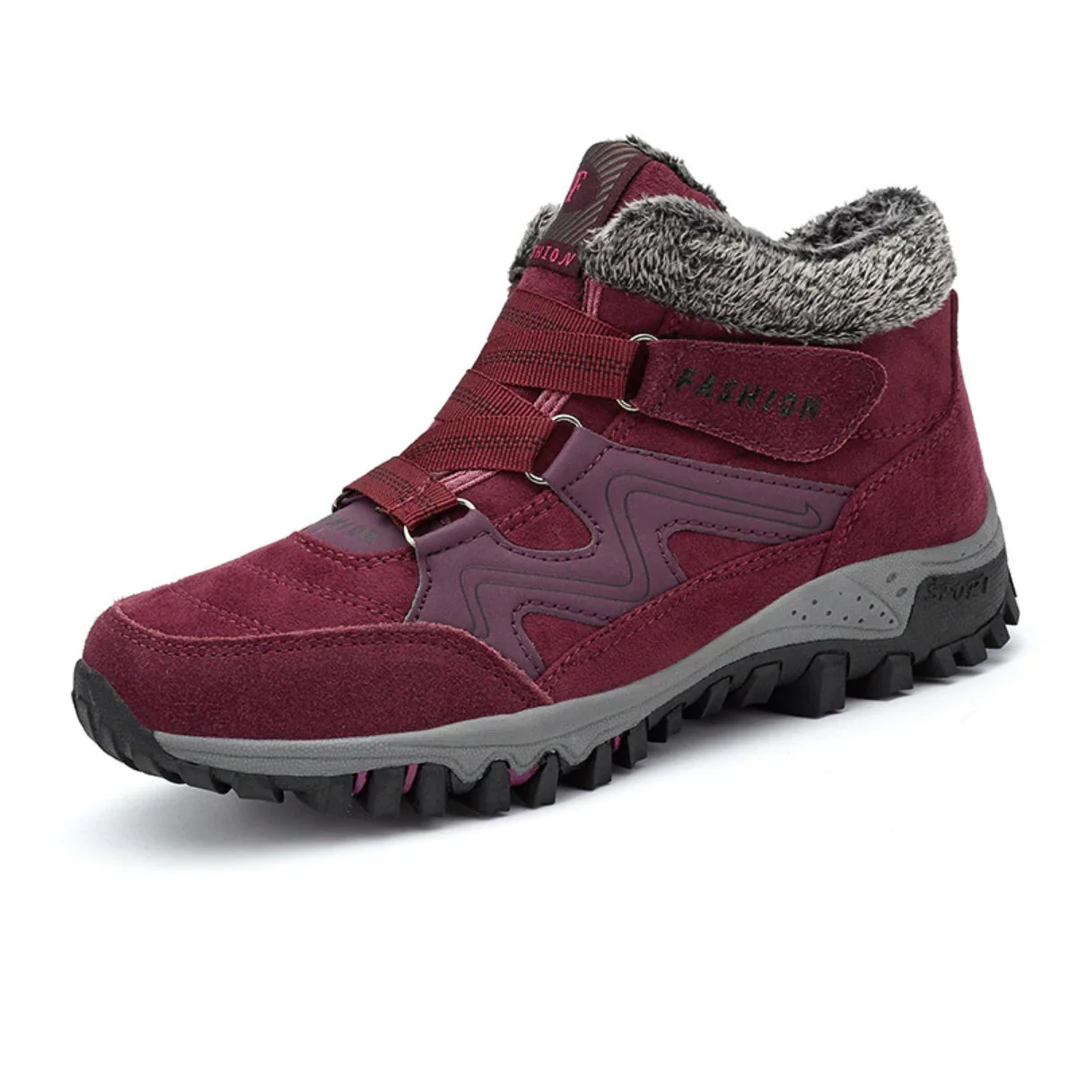 Orthopedic Lug Sole Ankle Boots for Women – Supportive & Cozy Design - Image 4
