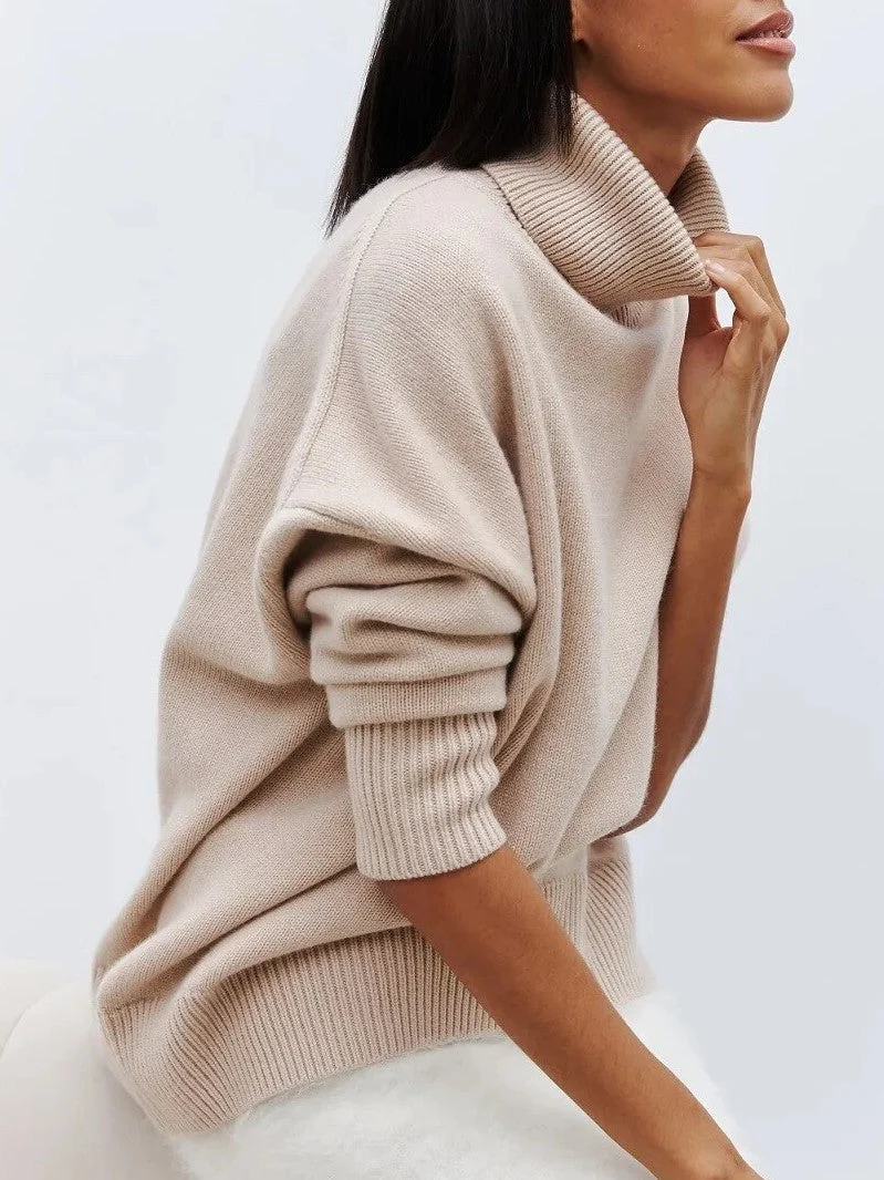 Oversized Hip-Length Turtleneck Sweater for Women – Cozy & Stylish Comfort - Image 10