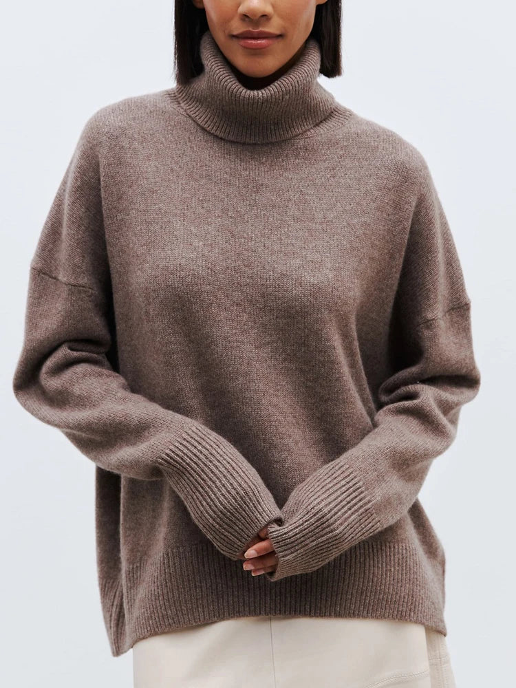 Oversized Hip-Length Turtleneck Sweater for Women – Cozy & Stylish Comfort - Image 5