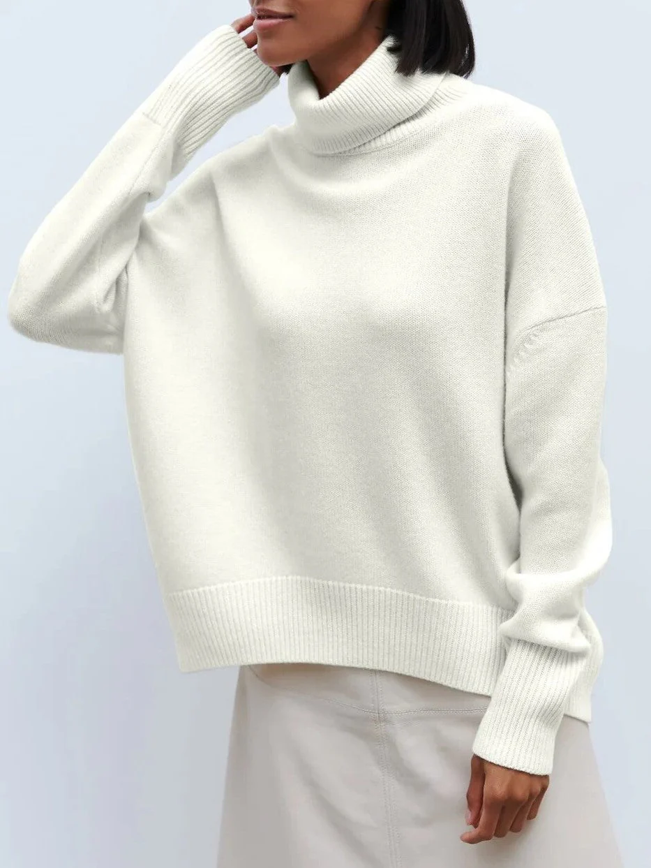 Oversized Hip-Length Turtleneck Sweater for Women – Cozy & Stylish Comfort - Image 8