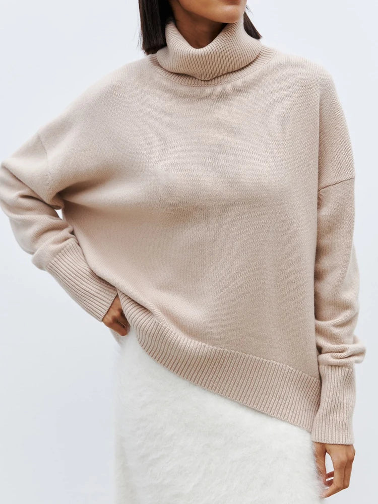 Oversized Hip-Length Turtleneck Sweater for Women – Cozy & Stylish Comfort - Image 9