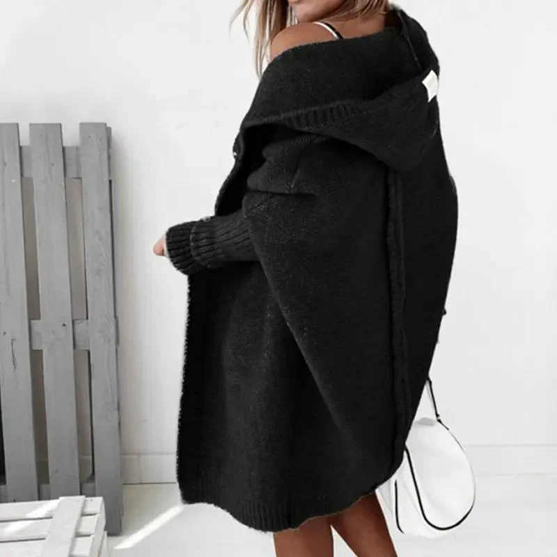 Oversized Hooded Cardigan for Women – Cozy & Effortless Style - Image 3