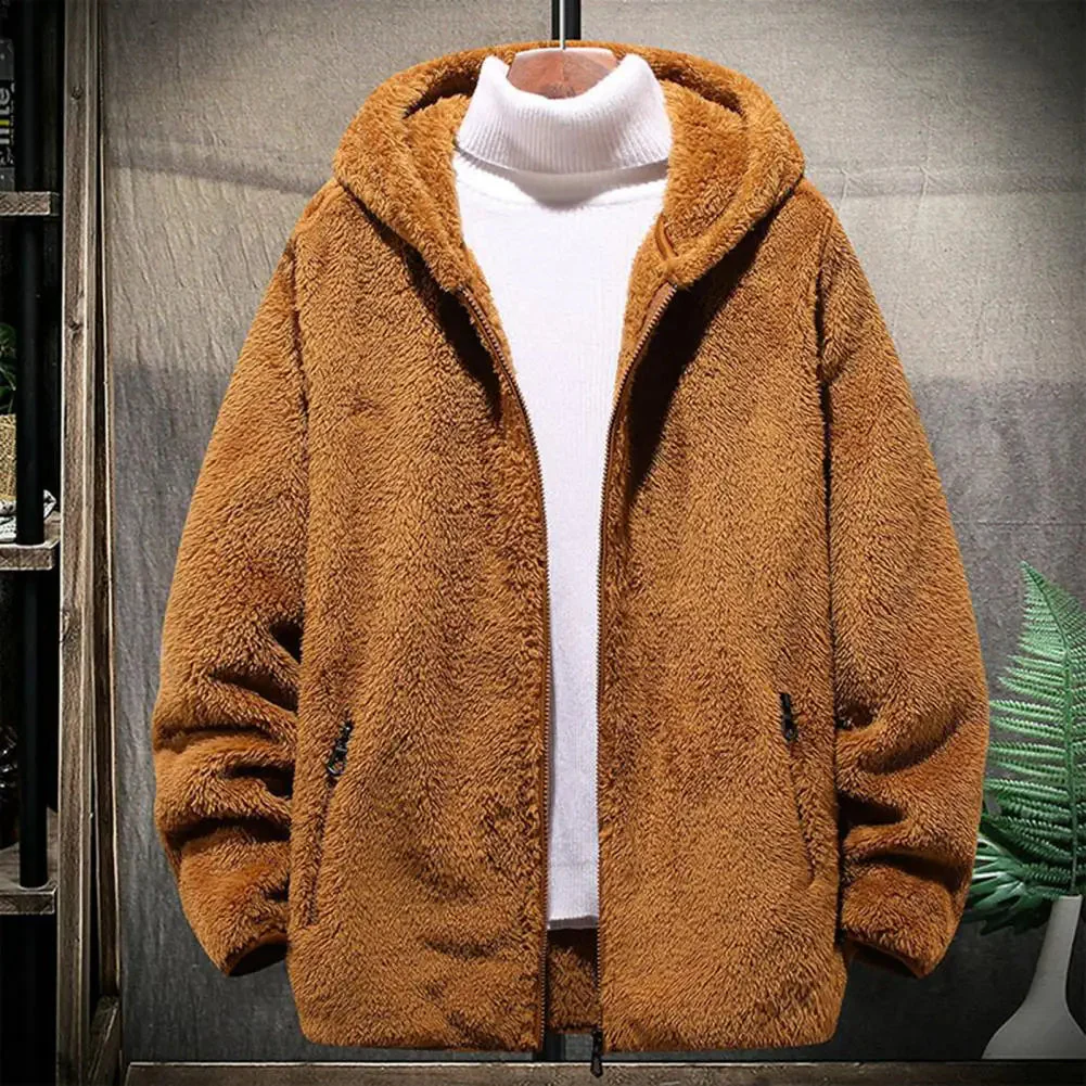 Oversized Zip Front Hoodie Jacket for Men – Cozy & Functional Design - Image 3