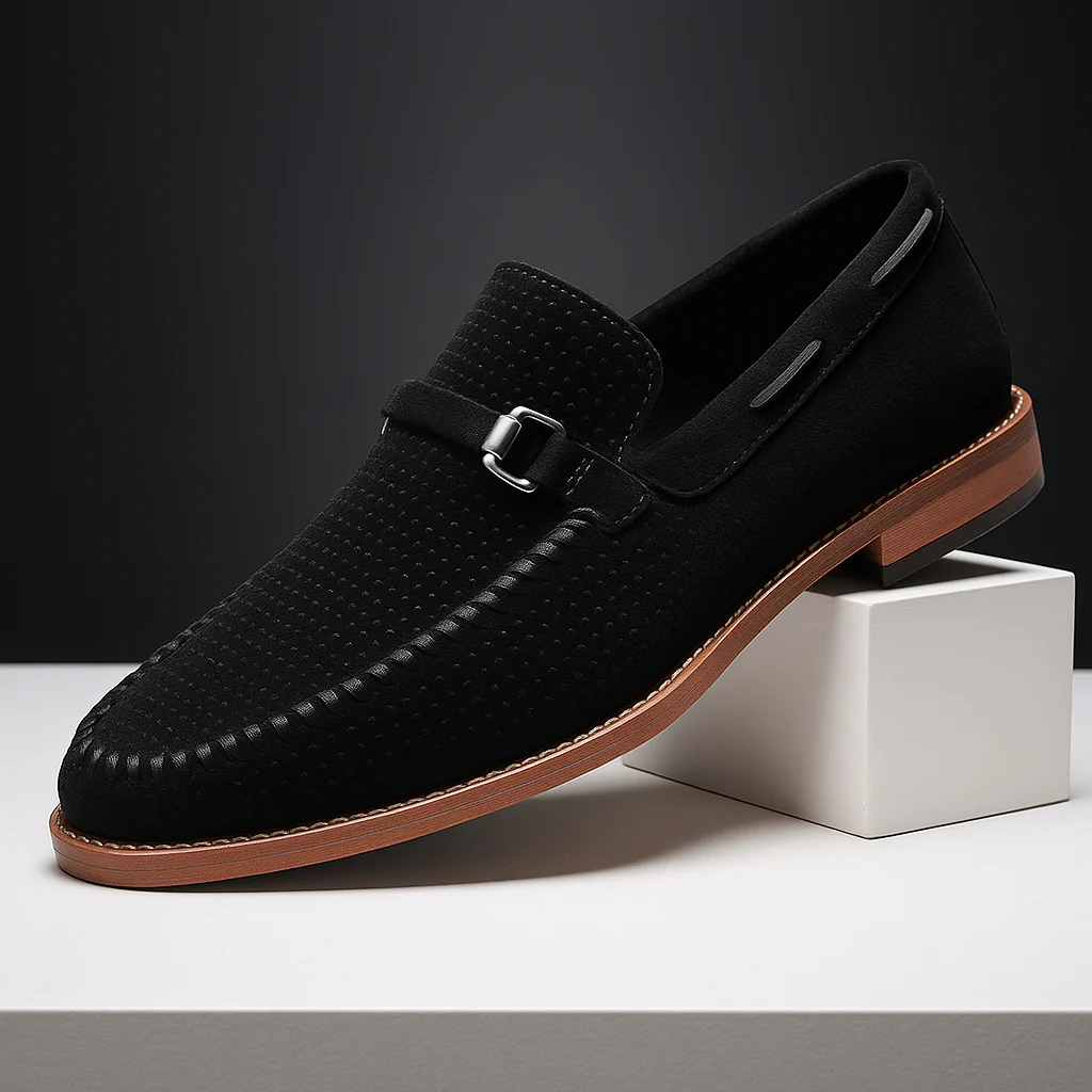 Perforated Buckle Loafers for Men – Stylish Smart Casual Comfort - Image 6