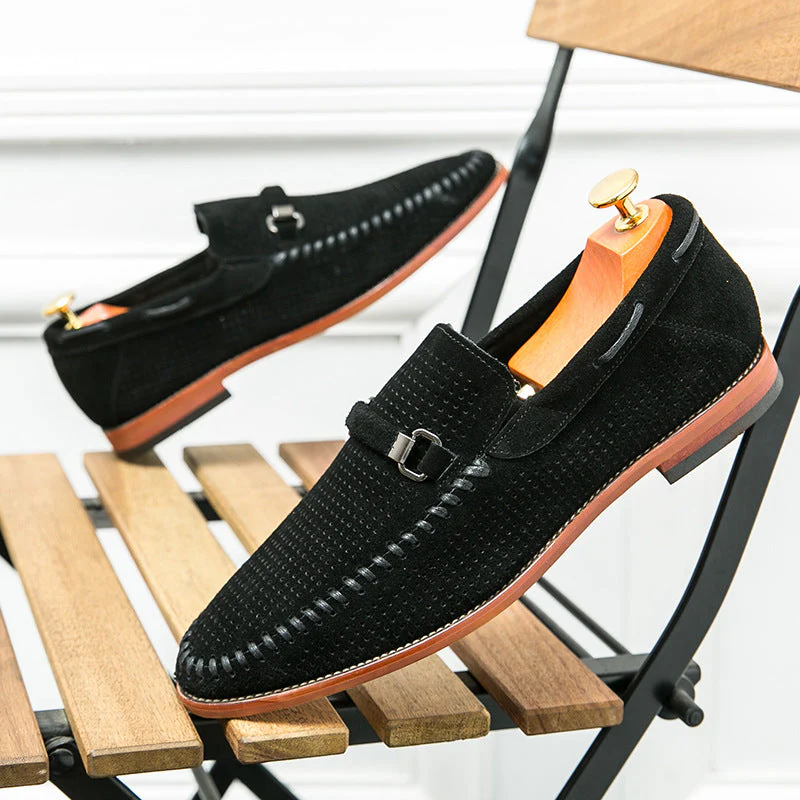 Perforated Buckle Loafers for Men – Stylish Smart Casual Comfort - Image 7