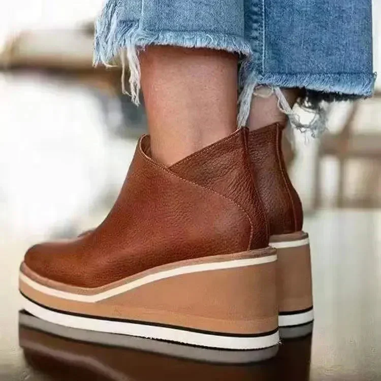 Platform Wedge Ankle Boots for Women – All-Day Comfort & Support - Image 2