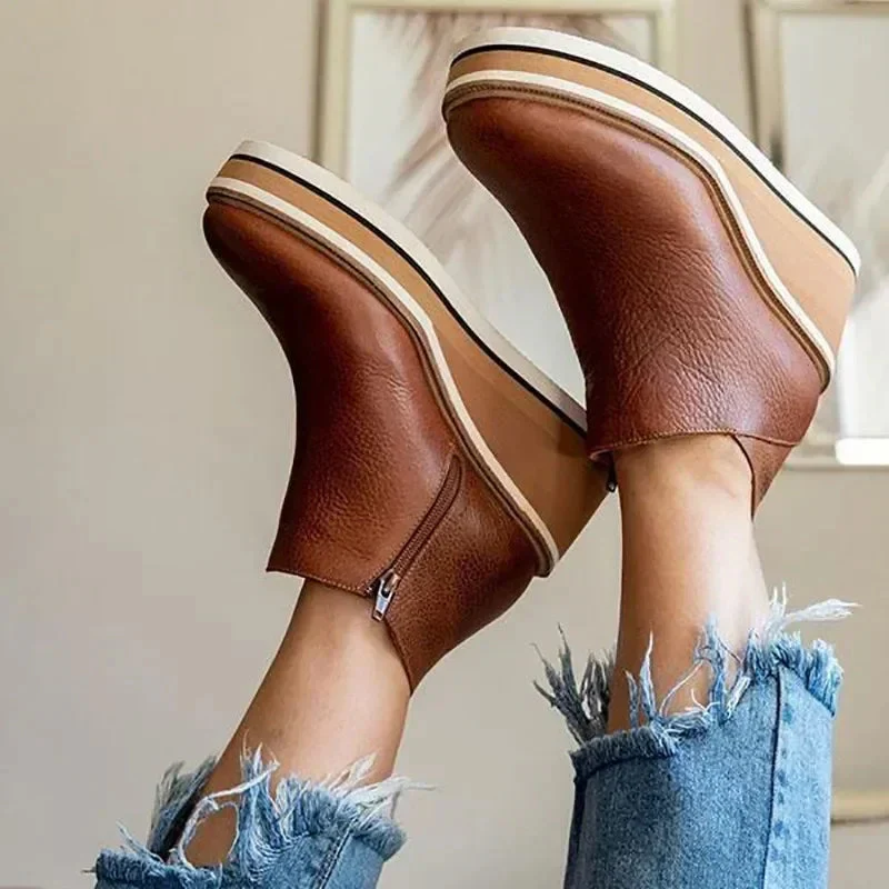 Platform Wedge Ankle Boots for Women – All-Day Comfort & Support - Image 3