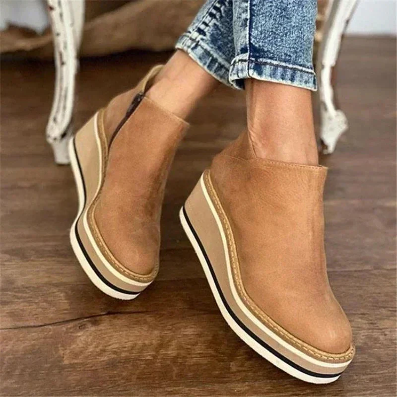 Platform Wedge Ankle Boots for Women – All-Day Comfort & Support - Image 6