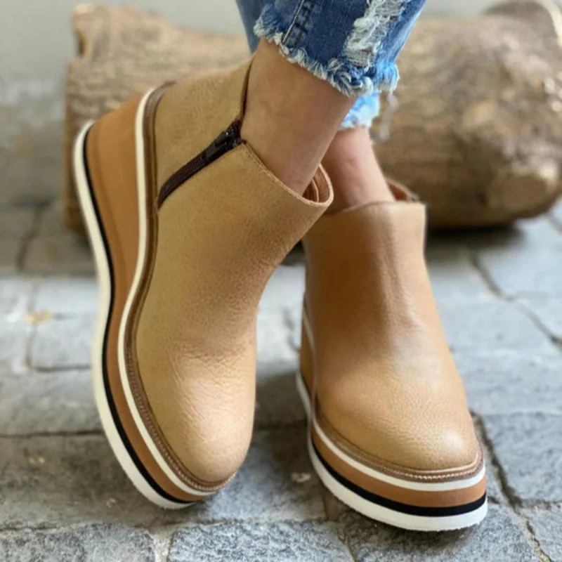 Platform Wedge Ankle Boots for Women – All-Day Comfort & Support - Image 9