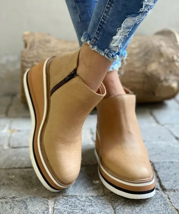 Platform Wedge Ankle Boots for Women – Stylish & Comfortable - Image 3