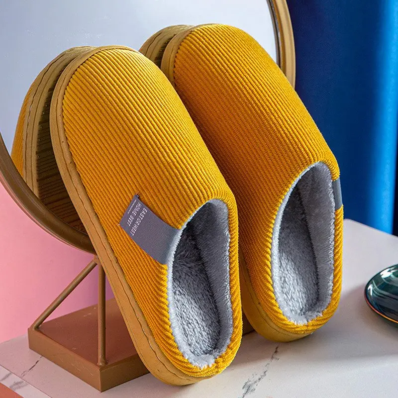 Plush Cotton Slippers for Women – Cozy & Non-Slip Comfort - Image 12