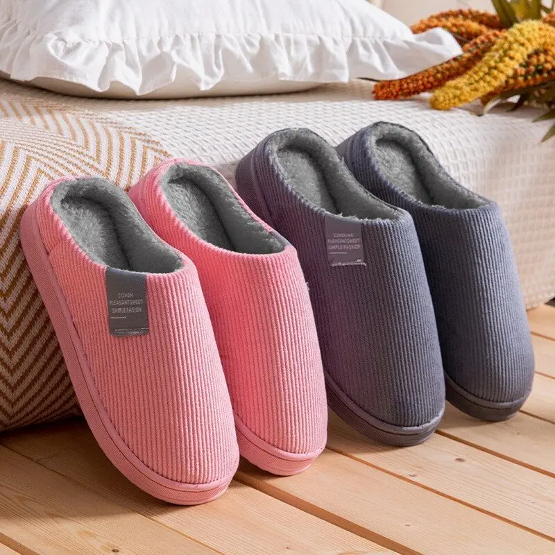 Plush Cotton Slippers for Women – Cozy & Non-Slip Comfort - Image 4
