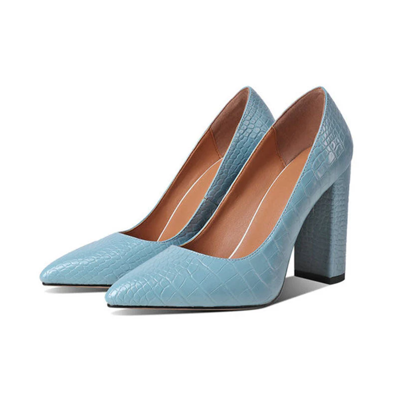 Pointed-Toe Block Heel Pumps for Women – Chic & Elegant Style - Image 5