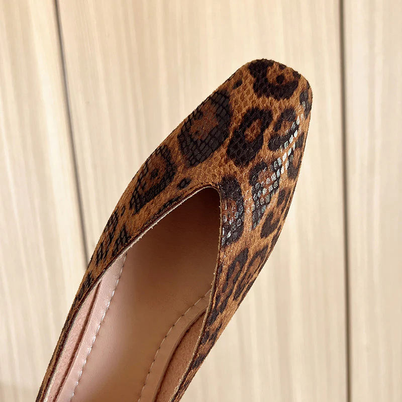 Pointed Toe Leopard Flats for Women – Stylish Casual Comfort - Image 6