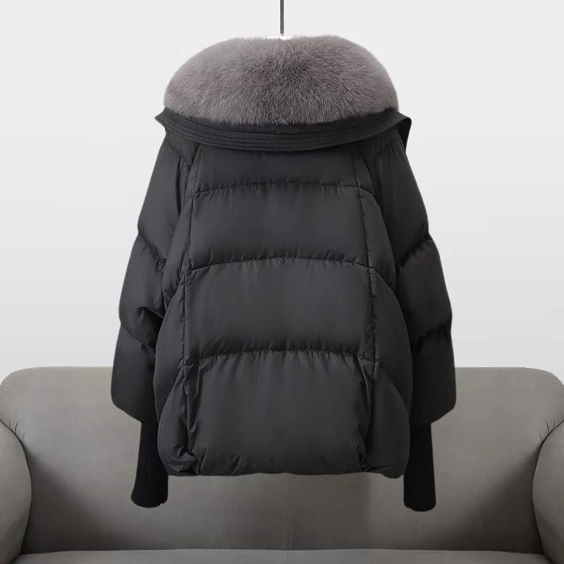 Quilted Fur Collar Puffer Jacket for Women – Warmth And Comfort - Image 2