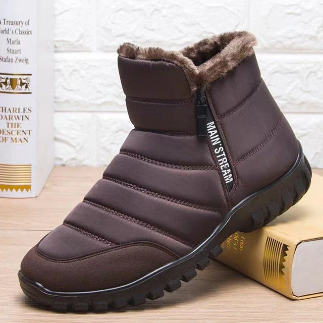 Quilted Lined Ankle Boots for Men – Supportive Warmth & Comfort