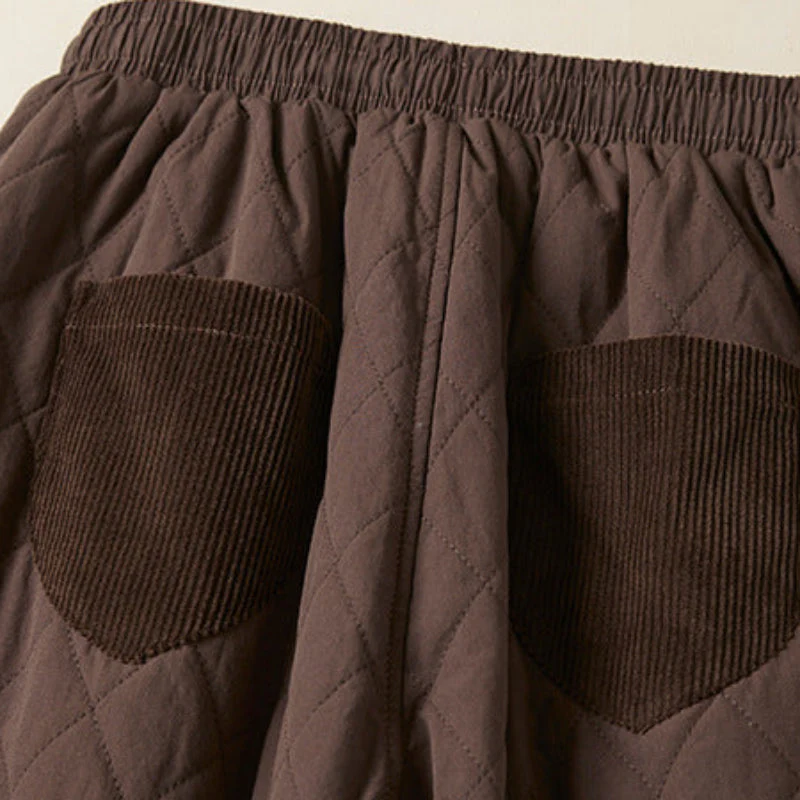 Quilted Relaxed Fit Ankle Pants for Women – Cozy Casual - Image 7