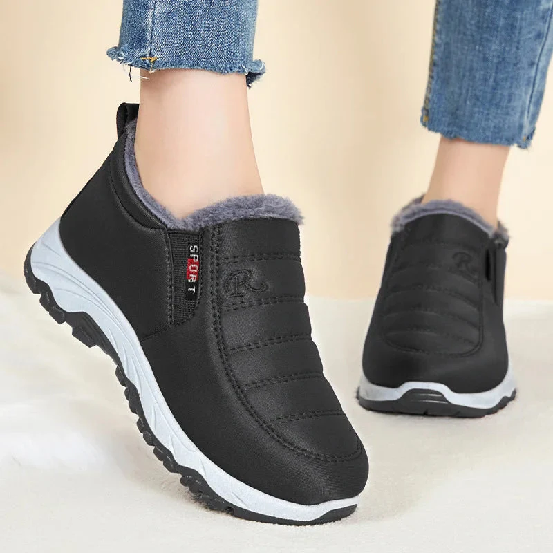 Quilted Waterproof Winter Boots for Women – Cozy & Stylish Slip-On Design - Image 3