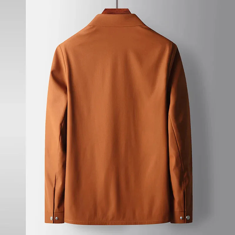 Regular Fit Collared Zip Front Jacket for Men – Casual Style & Practicality - Image 4