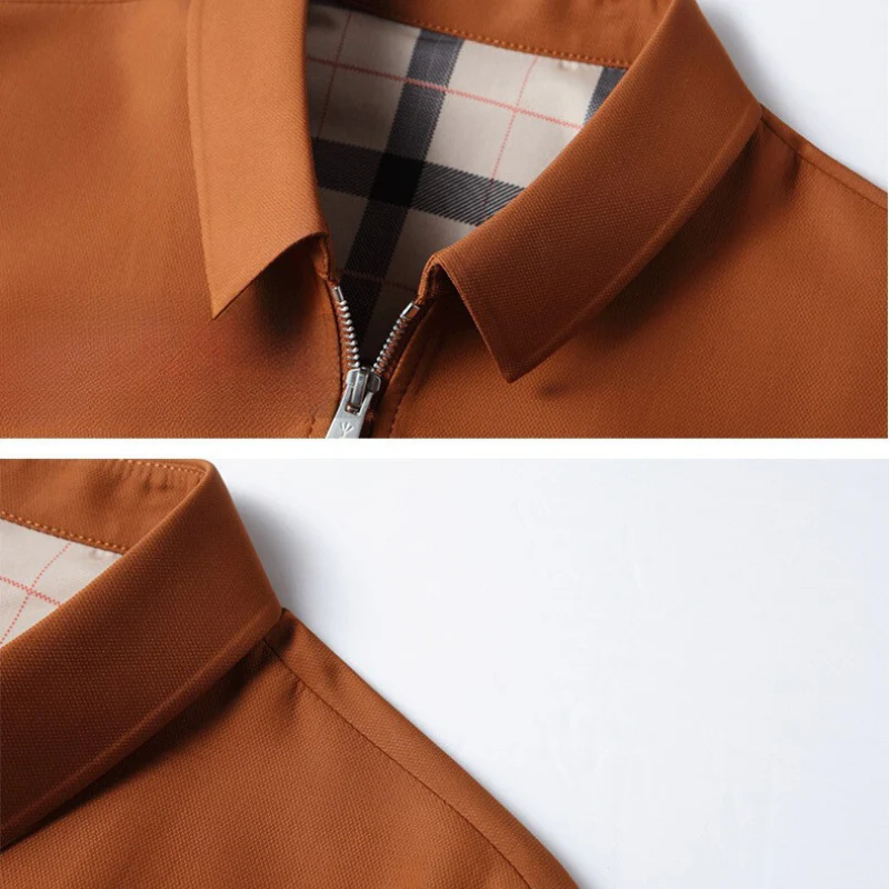 Regular Fit Collared Zip Front Jacket for Men – Casual Style & Practicality - Image 6