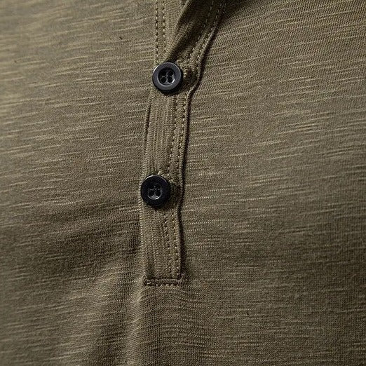 Regular Fit Solid Henley Shirt for Men – Classic Casual Comfort - Image 7