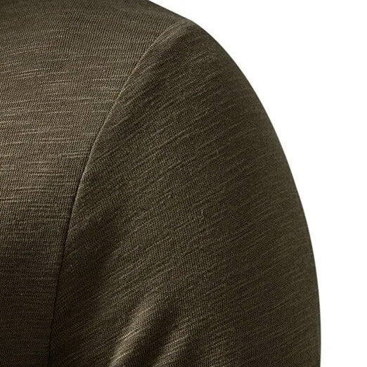 Regular Fit Solid Henley Shirt for Men – Classic Casual Comfort - Image 8