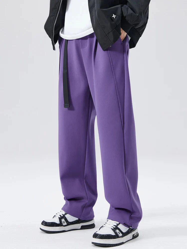 Relaxed Fit Belted Sweatpants for Men – Cozy Comfort & Practical Design - Image 3