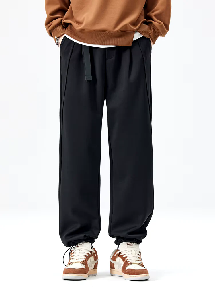 Relaxed Fit Belted Sweatpants for Men – Cozy Comfort & Practical Design - Image 5
